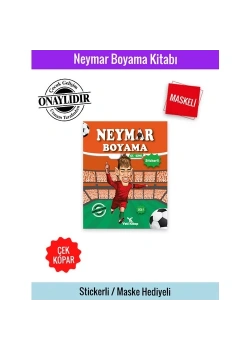 Neymar  Stickerli  Maskeli   Boyama  Kitabı   Yeti Kitap