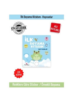 İlk Boyama Kitabım Hayvanlar  Yeti Kitap