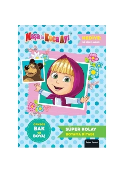 Maşa İle Koca Ayı Süper Kolay Boyama Kitabı Doğan Egmont