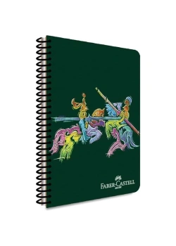 Faber Castell Defter Knights Canlı Pp Kapak Spiralli 120 Yaprak Kareli 5075000468000