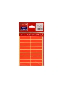 Tanex Ofc-104 Flo Turuncu Ofis Etiketi 5Li