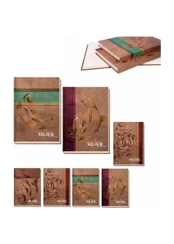 Keskin Color 17X24 160Yap Çizgili Velour Ciltli Defter