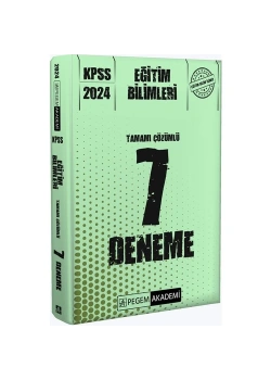 Pegem 2024 Kpss Eğitim Bilimleri 7 Çözümlü Deneme