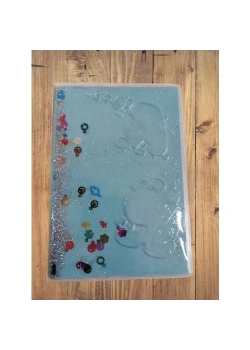 Mikro Nt-245 Pastel Kapak Simli Pullu Sulu Defter