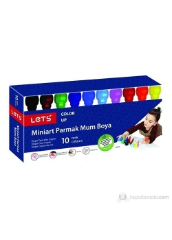 Lets Miniart Parmak Mum Boya 10 Renk L-6530