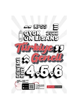 Pegem 2022 Kpss Gy Gk Lise Önlisans Türkiye Geneli Deneme 4-5-6