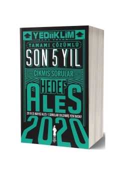 2020 Ales Son 5 Yıl Çıkmış Sorular  Yediiklim