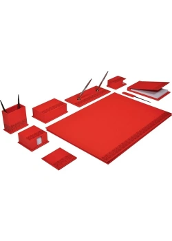 Gıpta Denım 10 Parça Sümen Takımı - Kırmızı Kod:4-7605000-2071