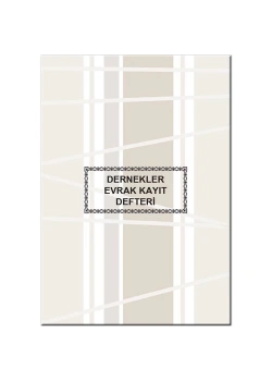 Doru Dernekler Evrak Kayıt Defteri 40 Yp