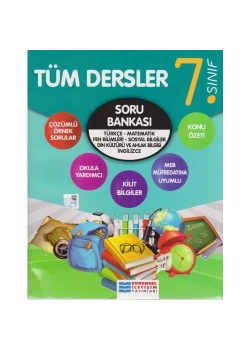 7.Sınıf Tüm Dersler Soru Bankası   Evrensel