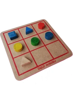 Soylu Ahşap Şekillerle Ve Renklerle Sudoku 293