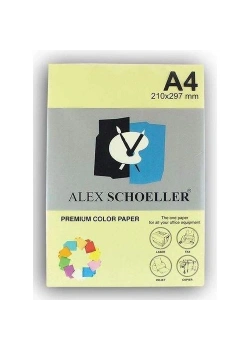 Alex Schoeller Renkli Fotokopi Kağıdı A4 Kanarya Sarı Alx-515