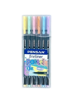Pensan 6200 Fineliner 6 Renk Pastel pe6200flpst6