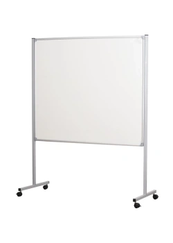 120X40  Elegant Çerçeve Emaye Yüzey Tekerlek Ayaklı Beyaz Yazı Tahtası