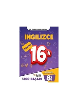 Onburda 8.Sınıf İngilizce 16 Deneme