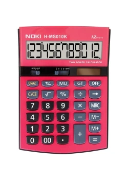 Noki Hesap Makinesi 12 Hane Kırmızı Kod:H-Ms010K