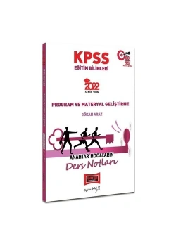 Yargı 2022 Kpss Eğitim Bilimleri Program Materyal Geliştirme Anahtar Ders Notları