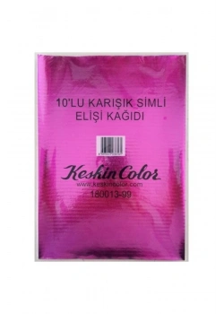 Keskin Color 10 Lu Karışık Elişi Kağıdı Simli 180013-99