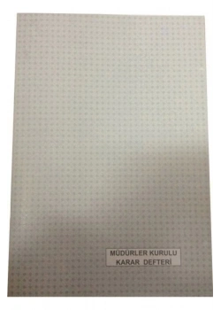 Dilman Müdürler Kurulu Karar Defteri 40 Yp. Numaralı