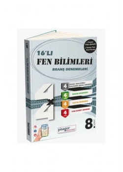 Pisagor 8.Sınıf 16 Li Fen Bilimleri Branş Denemeleri