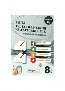Pisagor 8.Sınıf 16 Li Inkilap Tarihi Branş Denemeleri