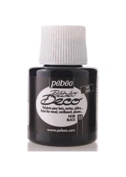 Pebeo 205- 55 110Ml Deco Mat Ahşap Boyası Siyah