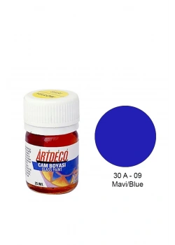 Lisans Artdeco Cam Boyası 25 Ml. Mavi 30 A - 09