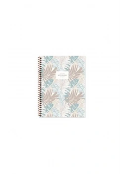 Keskin Color 16,5*22,5 80 Yp.Düz.Karton Kp.Spr.La Plume Leaves Defter