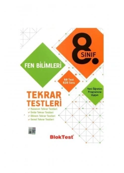 Bloktest 8.Sınıf Fen Bilimleri Tekrar Testleri