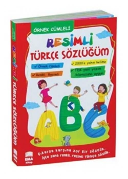 Örnek Cümleli Resimli Türkçe Sözlüğüm Karton Kapak  Ema Kitap
