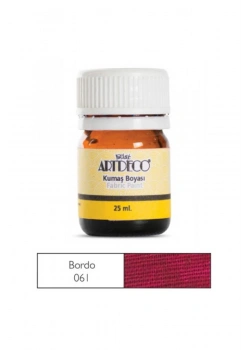 Lisans Artdeco Kumaş Boyası 25Ml. Bordo Lv-Y-010A-061
