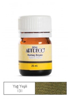 Lisans Artdeco Kumaş Boyası 25Ml. Oıl Green  Yağ Yeşili Lv-Y-010A-131