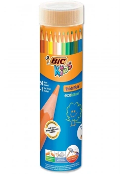 Bic Evolutıon Kuru Boya Kalemi 24+1 Metal Tüp Kod:958190