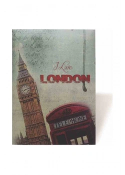 Liz Suni Deri 14X20 Modelist Çizgili Defter Yaldızlı Kod: 180Luxç