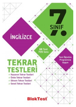 Bloktest 7.Sınıf İngilizce Tekrar Testleri