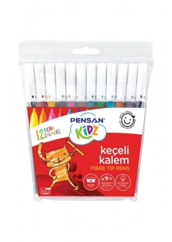 Pensan Kidz Keçeli Kalem 12 Renk Kod:pe34020kk12r