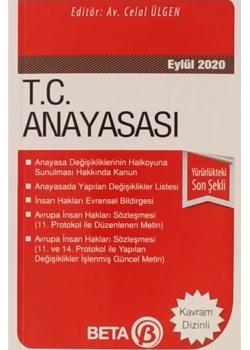 T.C.Anayasası Cep Boy Kasım 2021 Beta Yayın