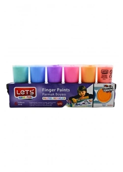 Lets Parmak Boyası Pastel Renkler 6X25Ml L-5500P