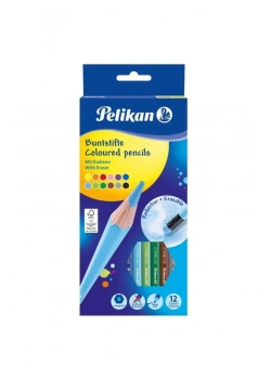 Pelikan Silgili Kuru Boya Kalemi 12 Li P-700689