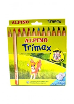 Alpino Trimax Jumbo Kuru Boya 12  Renk  Al-113