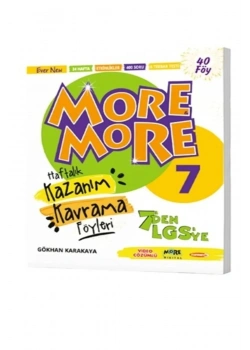 7.Sınıf More More Haftalık Kazanım Föy