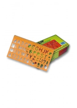 Yıldızlar Cetvelli Alfabe Şablonu 22 Cm No:28