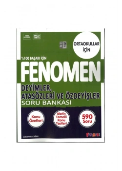 Fenomen 8.Sınıf Deyimler Atasözleri Özdeyişler Soru Bankası
