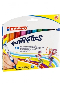 Eddıng (E-14) Keçe Uçlu Kalem Kalın-10Lu