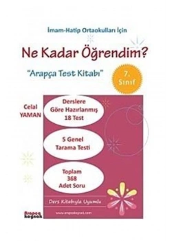 Ne Kadar Öğrendim 7.Sınıf  Arapça Test Kitabı  Arapça Kaynak