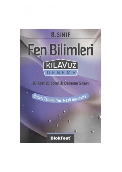 Bloktest 8.Sınıf Fen Bilimleri 20 Kılavuz Deneme