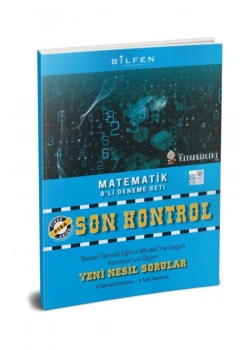 Bilfen 8.Sınıf Son Kontrol Matematik 8 Li Deneme
