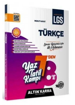 Altın Karma 7 Den 8 E Lgs Türkçe Yaz Tati̇L Kampi