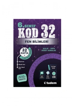 Tudem 6.Sınıf Fen Bilimleri Soru Bankası Kod 32