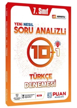 Puan 7.Sınıf Türkçe Denemesi 10+1 Soru Analizli